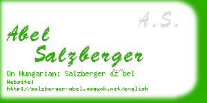 abel salzberger business card